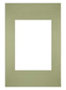 Passe Partout 20x30cm Carton Vert Menthe Bord Droit De Face | Yourdecoration.fr