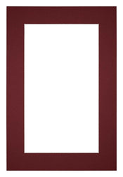 Passe Partout 20x30cm Carton Vin Rouge Bord 5cm Droit De Face | Yourdecoration.fr