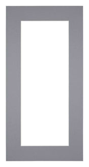 Passe Partout 20x40cm Carton Gris Bord 6cm Droit De Face | Yourdecoration.fr