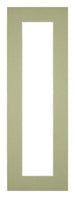 Passe Partout 20x60cm Carton Vert Menthe Bord 5cm Droit De Face | Yourdecoration.fr