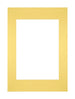 Passe Partout 21x29 7cm A4 A5 Carton Jaune Bord Droit De Face | Yourdecoration.fr