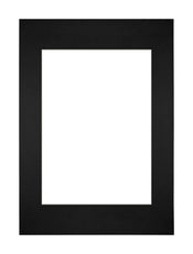 Passe Partout 21x29 7cm A4 A5 Carton Noir Bord Droit De Face | Yourdecoration.fr