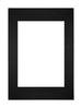 Passe Partout 21x29 7cm A4 A5 Carton Noir Bord Droit De Face | Yourdecoration.fr