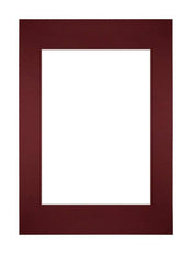Passe Partout 21x29 7cm A4 A5 Carton Vin Rouge Bord Droit De Face | Yourdecoration.fr