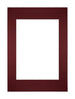 Passe Partout 21x29 7cm A4 A5 Carton Vin Rouge Bord Droit De Face | Yourdecoration.fr
