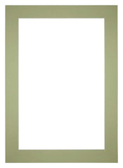 Passe Partout 21x29 7cm A4 Carton Vert Menthe Bord 6cm Droit De Face | Yourdecoration.fr