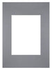 Passe Partout 21x29 7cm Carton Gris Bord Droit De Face | Yourdecoration.fr