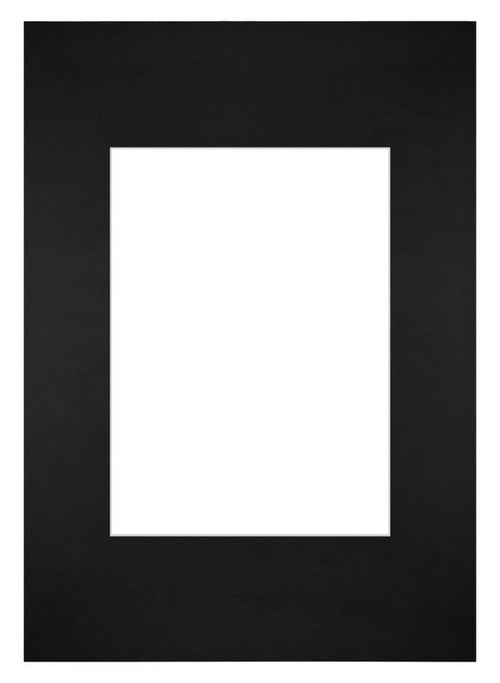 Passe Partout 21x29 7cm Carton Noir Bord Droit De Face | Yourdecoration.fr