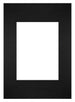 Passe Partout 21x29 7cm Carton Noir Bord Droit De Face | Yourdecoration.fr