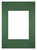 Passe Partout 21x29 7cm Carton Vert Foret Bord Droit De Face | Yourdecoration.fr