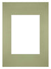 Passe Partout 21x29 7cm Carton Vert Menthe Bord Droit De Face | Yourdecoration.fr