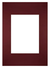 Passe Partout 21x29 7cm Carton Vin Rouge Bord Droit De Face | Yourdecoration.fr