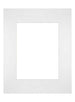Passe Partout 24x30cm Carton Blanc Bord Droit De Face | Yourdecoration.fr