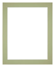 Passe Partout 24x30cm Carton Vert Menthe Bord 4cm Droit De Face | Yourdecoration.fr