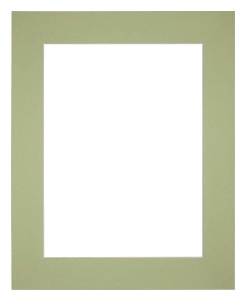 Passe Partout 24x30cm Carton Vert Menthe Bord 6cm Droit De Face | Yourdecoration.fr