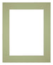 Passe Partout 24x30cm Carton Vert Menthe Bord 6cm Droit De Face | Yourdecoration.fr