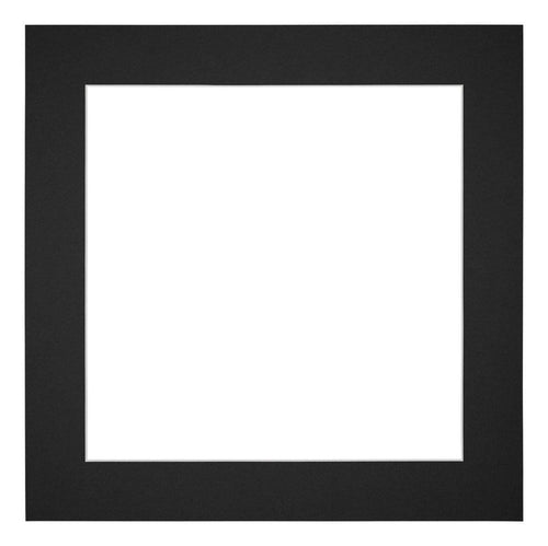 Passe Partout 25x25cm Carton Noir Bord 5cm Droit De Face | Yourdecoration.fr