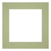 Passe Partout 25x25cm Carton Vert Menthe Bord 6cm Droit De Face | Yourdecoration.fr