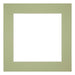 Passe Partout 25x25cm Carton Vert Menthe Bord 6cm Droit De Face | Yourdecoration.fr