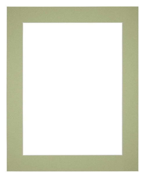 Passe Partout 25x30cm Carton Vert Menthe Bord 5cm Droit De Face | Yourdecoration.fr