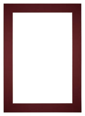 Passe Partout 25x35cm Carton Vin Rouge Bord 6cm Droit De Face | Yourdecoration.fr