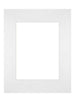 Passe Partout 28x35cm Carton Blanc Bord Droit De Face | Yourdecoration.fr
