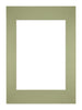Passe Partout 29 7x42cm A3 A4 Carton Vert Menthe Bord Droit De Face | Yourdecoration.fr