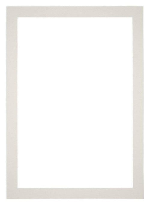 Passe Partout 30x42cm Carton Gris Clair Bord 4cm Droit De Face | Yourdecoration.fr