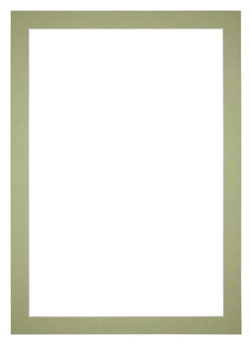 Passe Partout 30x42cm Carton Vert Menthe Bord 4cm Droit De Face | Yourdecoration.fr