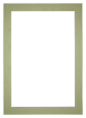 Passe Partout 30x42cm Carton Vert Menthe Bord 5cm Droit De Face | Yourdecoration.fr