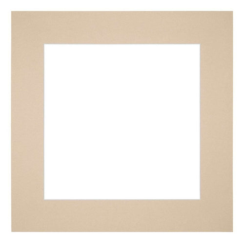 Passe Partout 40x40cm Carton Beige Bord 6cm Droit De Face | Yourdecoration.fr