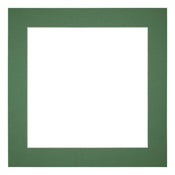Passe Partout 40x40cm Carton Vert Foret Bord 5cm Droit De Face | Yourdecoration.fr