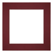 Passe Partout 40x40cm Carton Vin Rouge Bord 6cm Droit De Face | Yourdecoration.fr