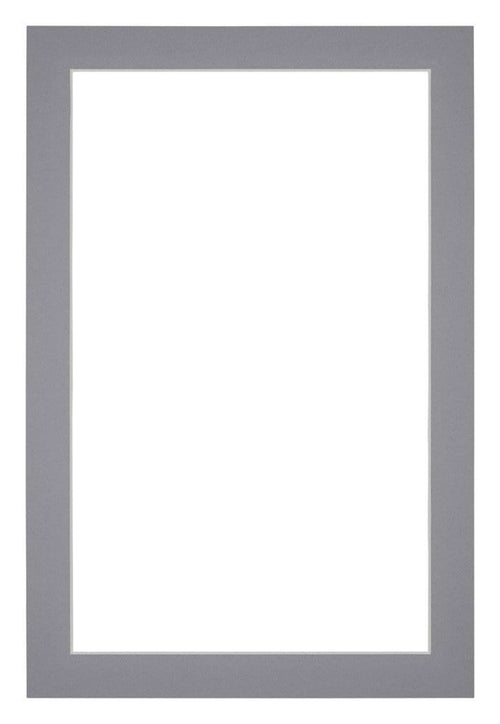 Passe Partout 40x60cm Carton Gris Bord 3cm Droit De Face | Yourdecoration.fr