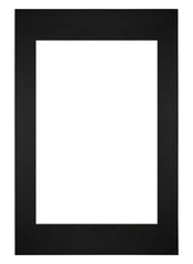 Passe Partout 40x60cm Carton Noir Bord Droit De Face | Yourdecoration.fr
