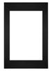 Passe Partout 40x60cm Carton Noir Bord Droit De Face | Yourdecoration.fr