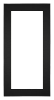 Passe Partout 40x80cm Carton Noir Bord 5cm Droit De Face | Yourdecoration.fr