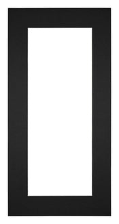 Passe Partout 40x80cm Carton Noir Bord 6cm Droit De Face | Yourdecoration.fr