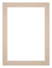 Passe Partout 45x60cm Carton Beige Bord 3cm Droit De Face | Yourdecoration.fr