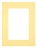 Passe Partout 45x60cm Carton Jaune Bord 6cm Droit De Face | Yourdecoration.fr