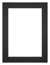 Passe Partout 45x60cm Carton Noir Bord 4cm Droit De Face | Yourdecoration.fr