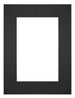 Passe Partout 45x60cm Carton Noir Bord 6cm Droit De Face | Yourdecoration.fr