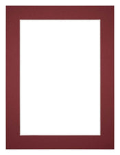Passe Partout 45x60cm Carton Vin Rouge Bord 4cm Droit De Face | Yourdecoration.fr