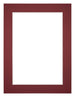 Passe Partout 45x60cm Carton Vin Rouge Bord 4cm Droit De Face | Yourdecoration.fr