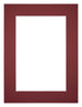 Passe Partout 45x60cm Carton Vin Rouge Bord 5cm Droit De Face | Yourdecoration.fr