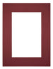 Passe Partout 45x60cm Carton Vin Rouge Bord 6cm Droit De Face | Yourdecoration.fr