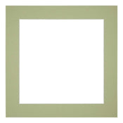 Passe Partout 50x50cm Carton Vert Menthe Bord 5cm Droit De Face | Yourdecoration.fr