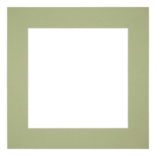 Passe Partout 50x50cm Carton Vert Menthe Bord 6cm Droit De Face | Yourdecoration.fr