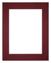 Passe Partout 56x71cm Carton Vin Rouge Bord 6cm Droit De Face | Yourdecoration.fr