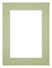 Passe Partout 60x80cm Carton Vert Menthe Bord 5cm Droit De Face | Yourdecoration.fr